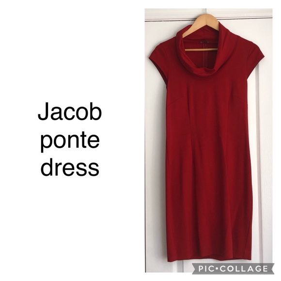 Red Jacob ponte dress - Picture 1 of 2